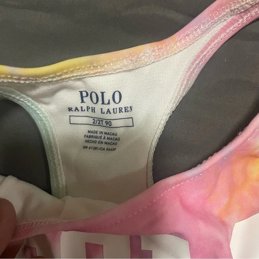 Polo Ralph Lauren Toddler Girl The Dye Swimming Bathing Suit One Piece Size 2/2T